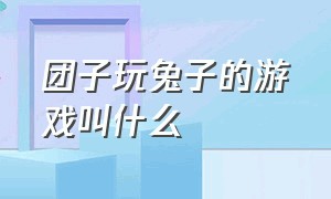 团子玩兔子的游戏叫什么