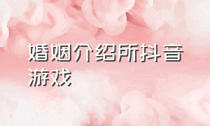 婚姻介绍所抖音游戏