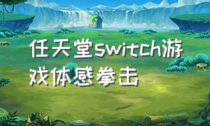 任天堂switch游戏体感拳击