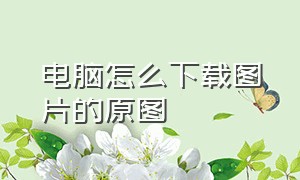 电脑怎么下载图片的原图