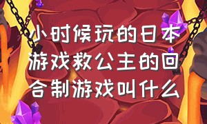 小时候玩的日本游戏救公主的回合制游戏叫什么