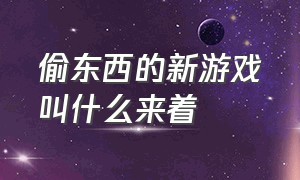 偷东西的新游戏叫什么来着