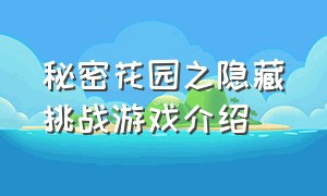 秘密花园之隐藏挑战游戏介绍