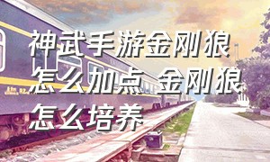 神武手游金刚狼怎么加点 金刚狼怎么培养