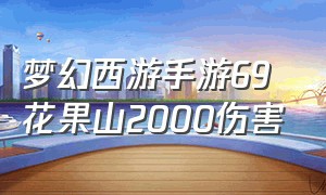 梦幻西游手游69花果山2000伤害