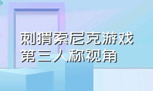 刺猬索尼克游戏第三人称视角