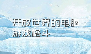 开放世界的电脑游戏格斗