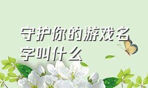 守护你的游戏名字叫什么