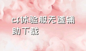 cf体验服无道辅助下载