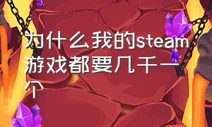 为什么我的steam游戏都要几千一个