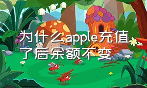 为什么apple充值了后余额不变