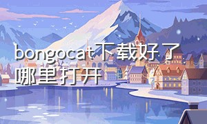 bongocat下载好了哪里打开