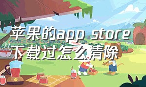 苹果的app store下载过怎么清除