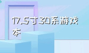 17.5寸30系游戏本