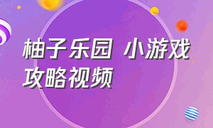 柚子乐园 小游戏攻略视频