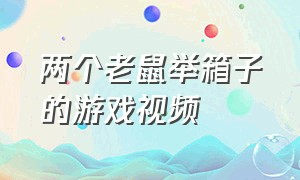 两个老鼠举箱子的游戏视频