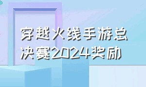 穿越火线手游总决赛2024奖励