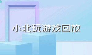 小北玩游戏回放