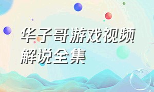 华子哥游戏视频解说全集