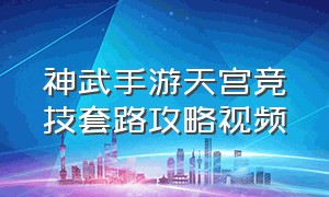 神武手游天宫竞技套路攻略视频