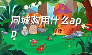 同城购用什么app