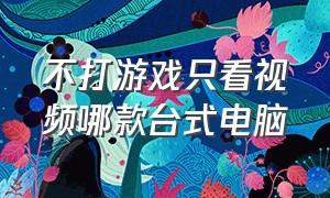 不打游戏只看视频哪款台式电脑