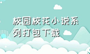 校园校花小说系列打包下载