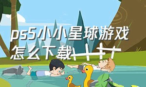 ps5小小星球游戏怎么下载