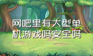 网吧里有大型单机游戏吗安全吗