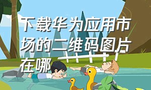 下载华为应用市场的二维码图片在哪