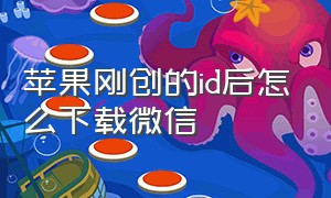 苹果刚创的id后怎么下载微信