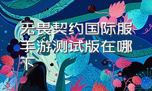 无畏契约国际服手游测试版在哪下