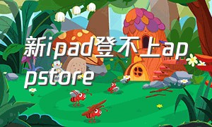 新ipad登不上appstore