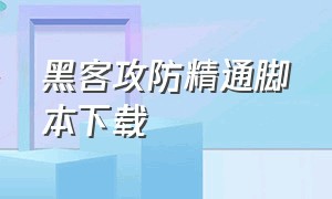 黑客攻防精通脚本下载