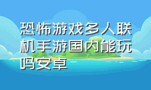 恐怖游戏多人联机手游国内能玩吗安卓