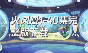 火凤凰1-40集完整版下载