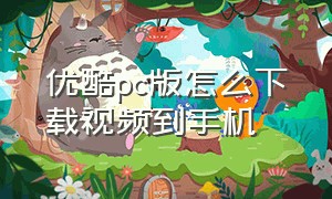 优酷pc版怎么下载视频到手机