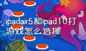 ipadair5和ipad10打游戏怎么选择