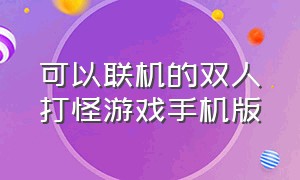 可以联机的双人打怪游戏手机版