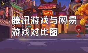 腾讯游戏与网易游戏对比图