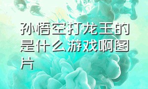 孙悟空打龙王的是什么游戏啊图片