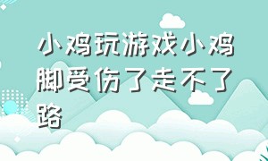 小鸡玩游戏小鸡脚受伤了走不了路