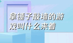 拿锤子敲墙的游戏叫什么来着