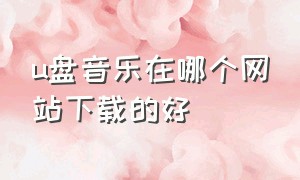 u盘音乐在哪个网站下载的好