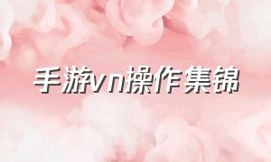 手游vn操作集锦