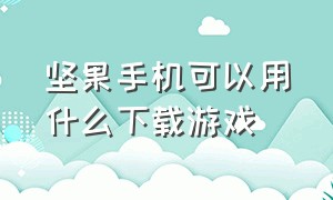 坚果手机可以用什么下载游戏