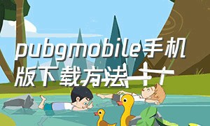 pubgmobile手机版下载方法