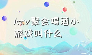 ktv聚会喝酒小游戏叫什么