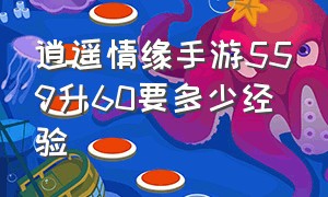 逍遥情缘手游559升60要多少经验