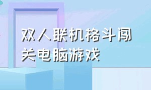 双人联机格斗闯关电脑游戏